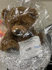Aurora Boy Bear with HTCS Plaid Bow and $100 Gift Certificate 202//269